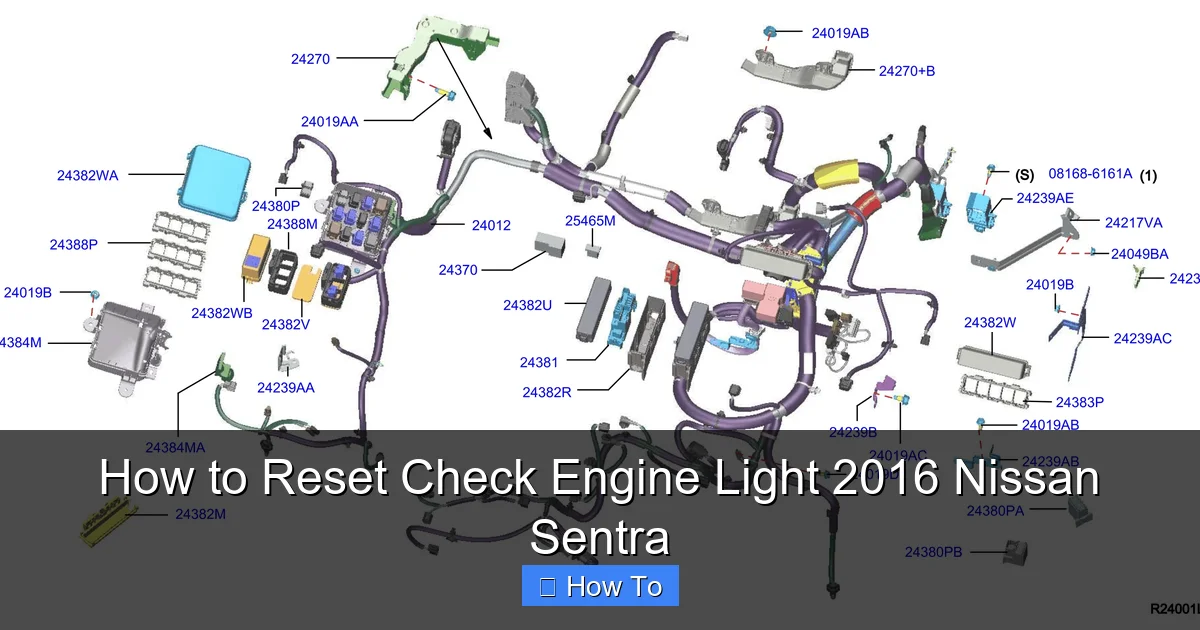 How to Reset Check Engine Light 2016 Nissan Sentra
