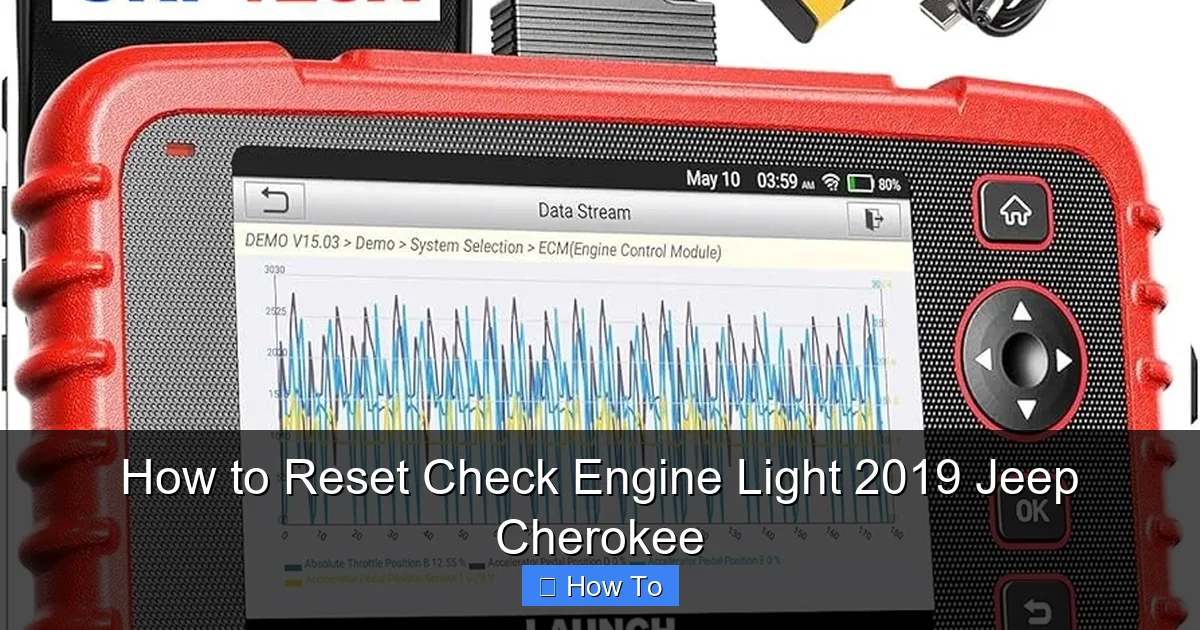 How to Reset Check Engine Light 2019 Jeep Cherokee