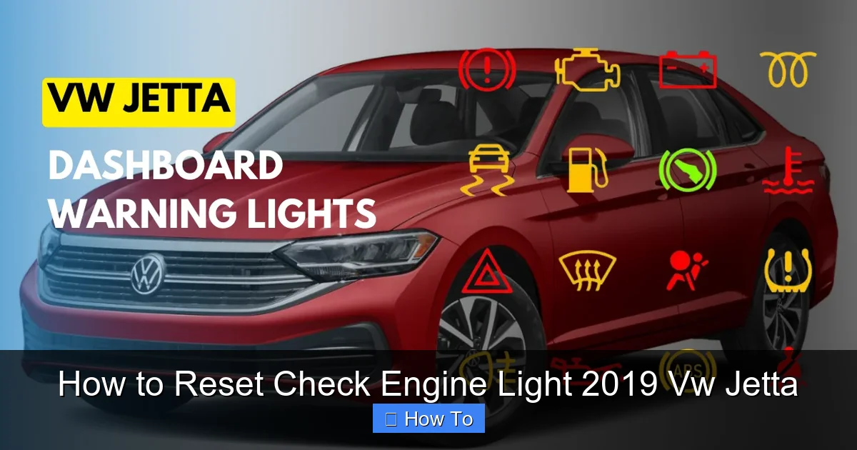 How to Reset Check Engine Light 2019 Vw Jetta