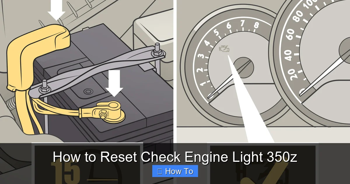 How to Reset Check Engine Light 350z