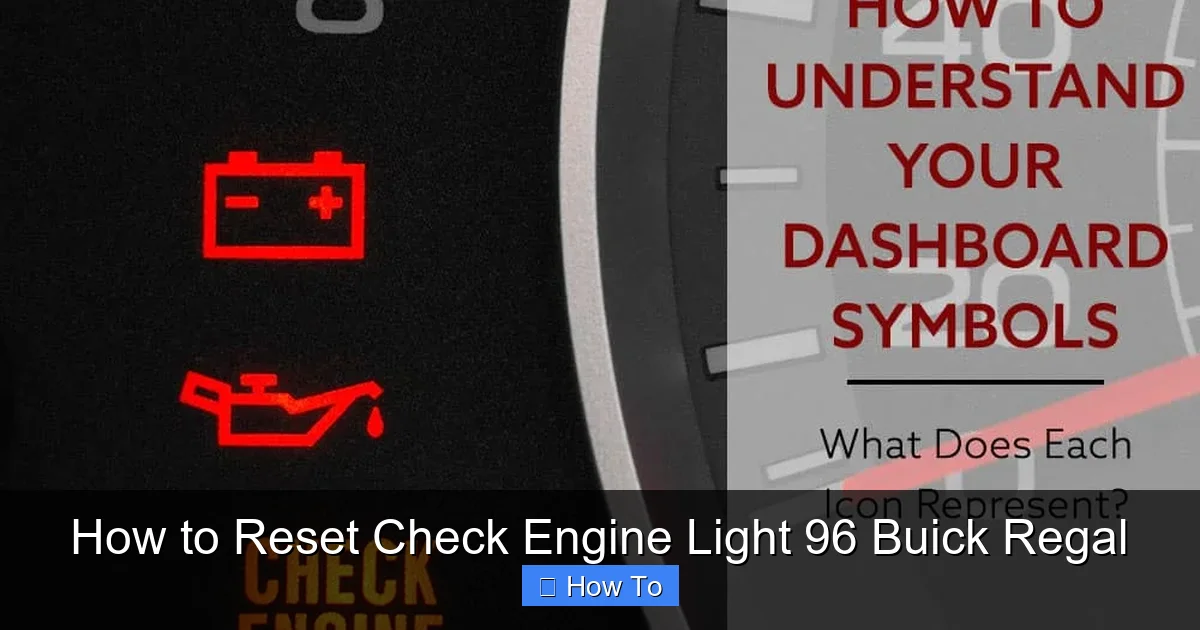 How to Reset Check Engine Light 96 Buick Regal
