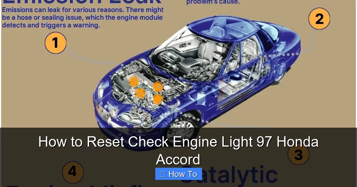 How to Reset Check Engine Light 97 Honda Accord