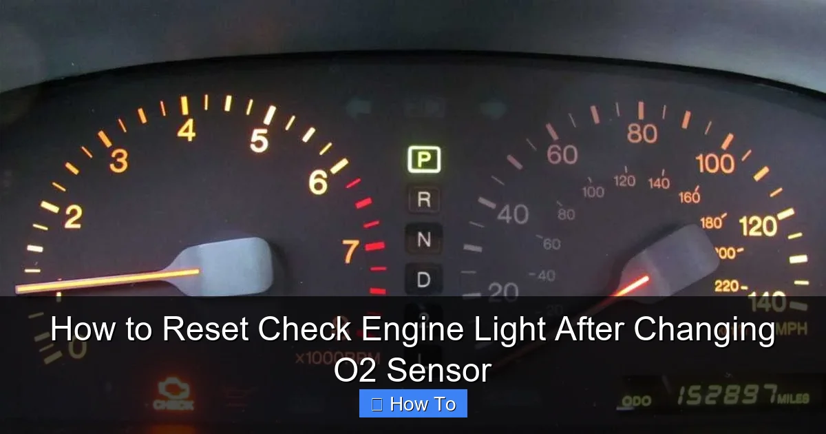 How to Reset Check Engine Light After Changing O2 Sensor