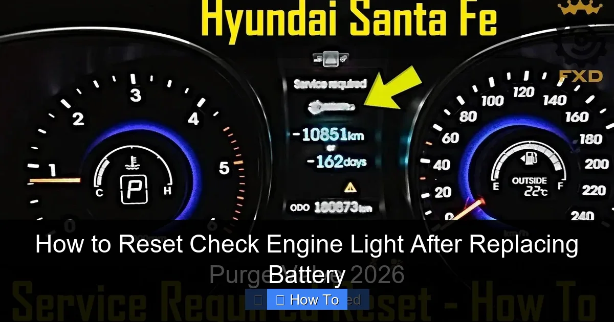 How to Reset Check Engine Light After Replacing Battery
