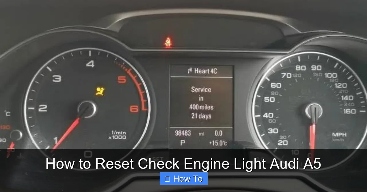 How to Reset Check Engine Light Audi A5