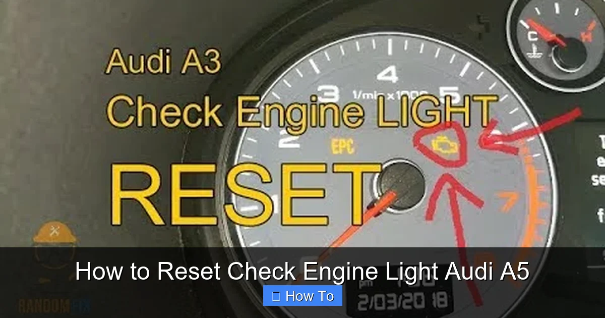 How to Reset Check Engine Light Audi A5