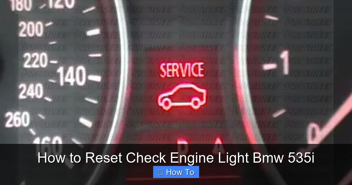 How to Reset Check Engine Light Bmw 535i