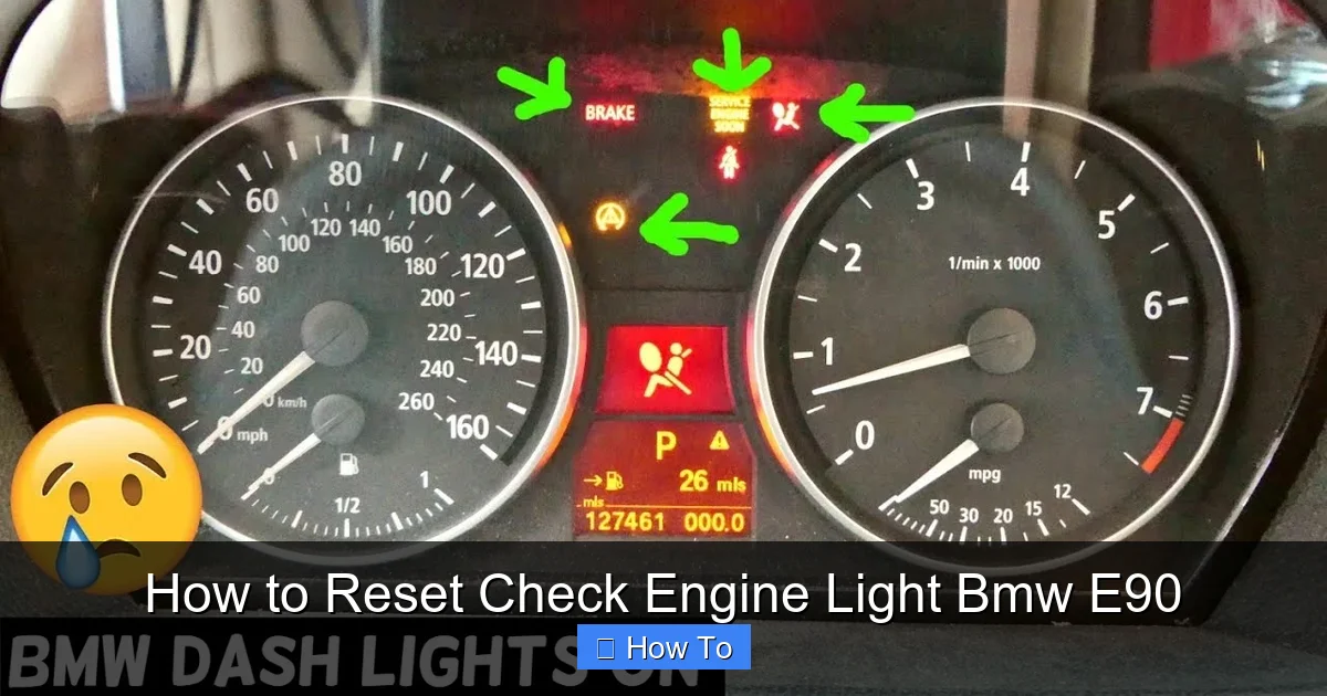How to Reset Check Engine Light Bmw E90