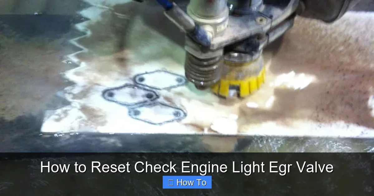 How to Reset Check Engine Light Egr Valve