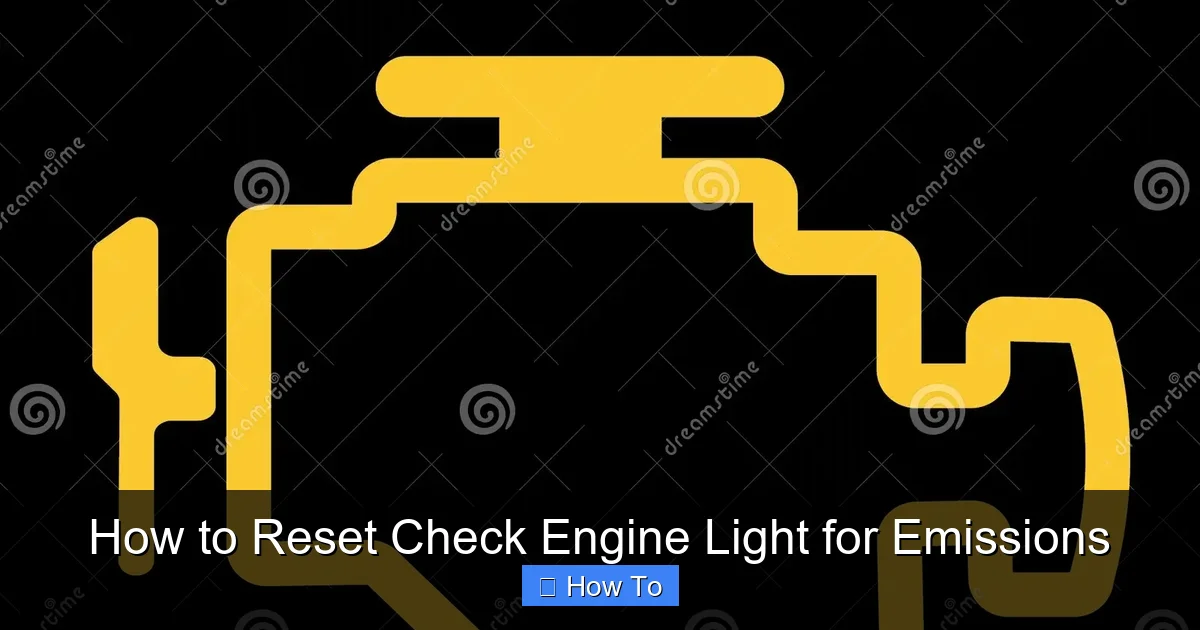 How to Reset Check Engine Light for Emissions