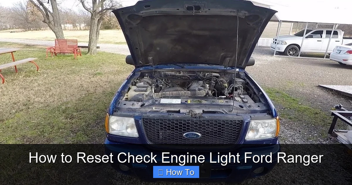 How to Reset Check Engine Light Ford Ranger