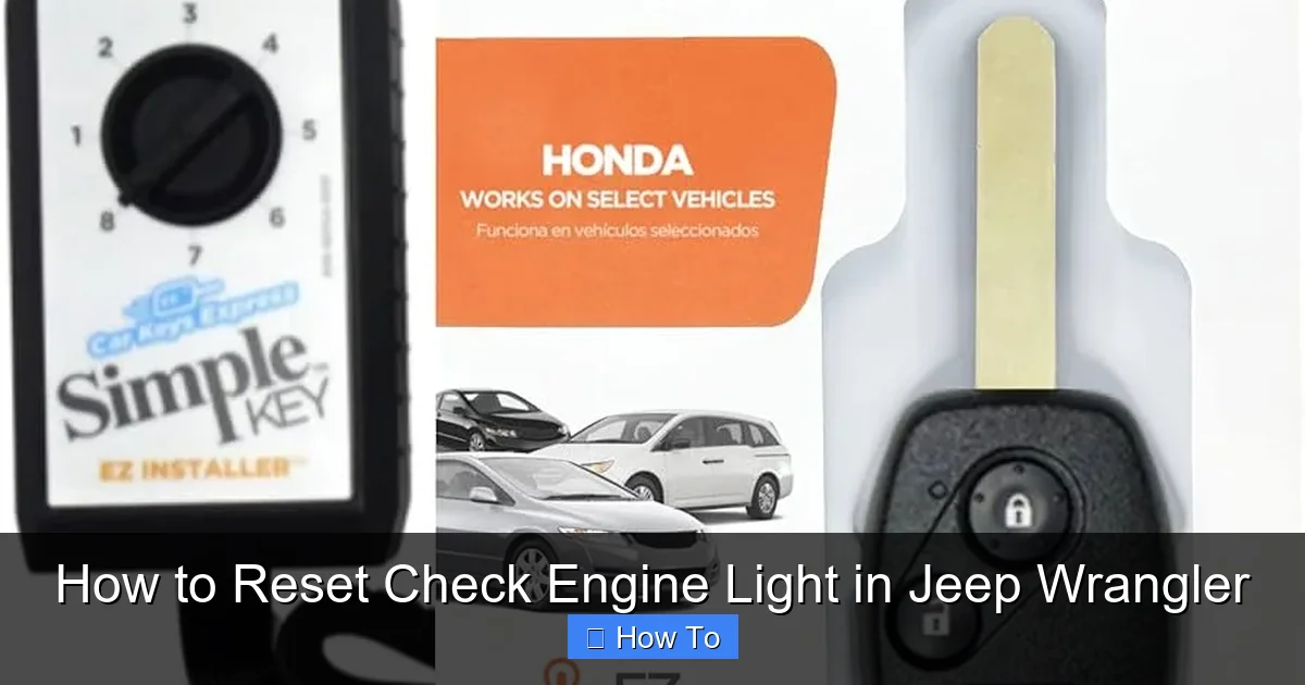 How to Reset Check Engine Light in Jeep Wrangler