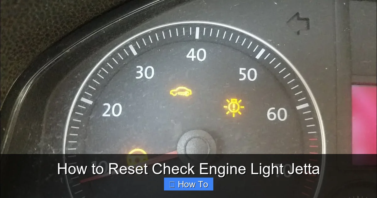 How to Reset Check Engine Light Jetta