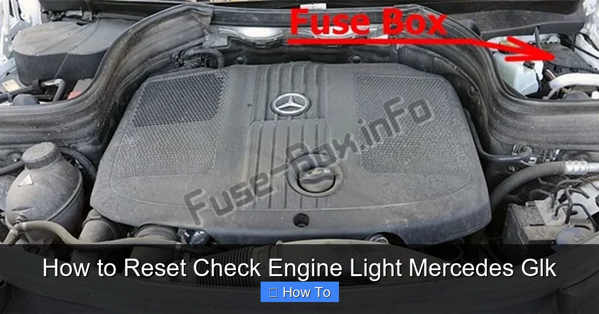 How to Reset Check Engine Light Mercedes Glk
