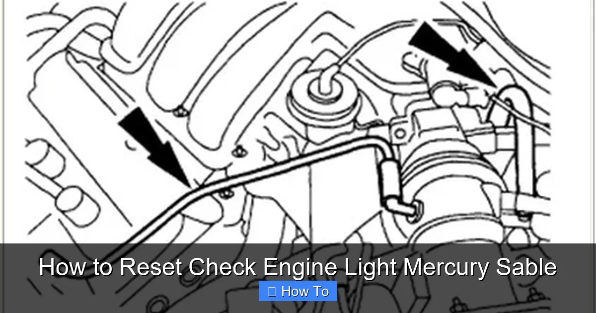 How to Reset Check Engine Light Mercury Sable