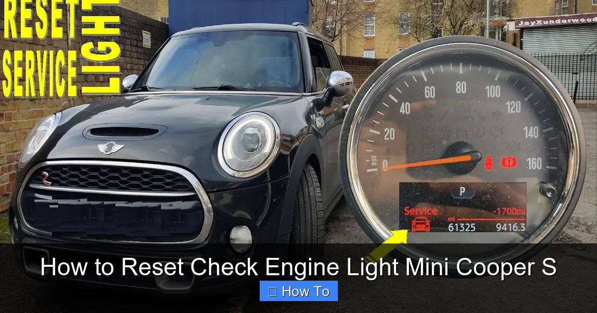 How to Reset Check Engine Light Mini Cooper S