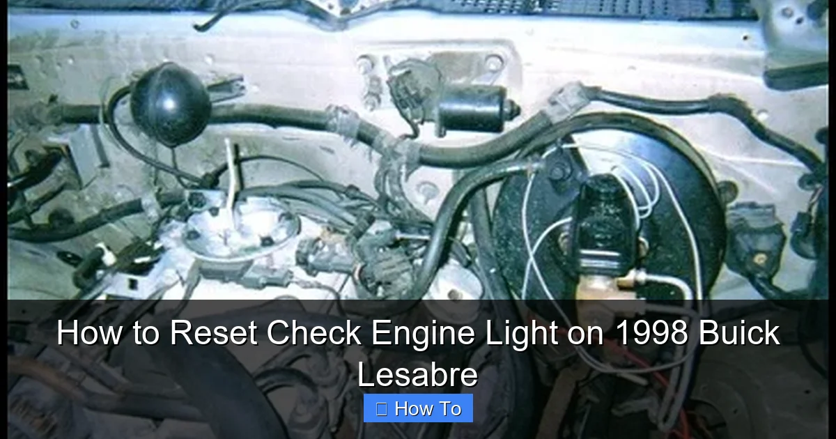 How to Reset Check Engine Light on 1998 Buick Lesabre