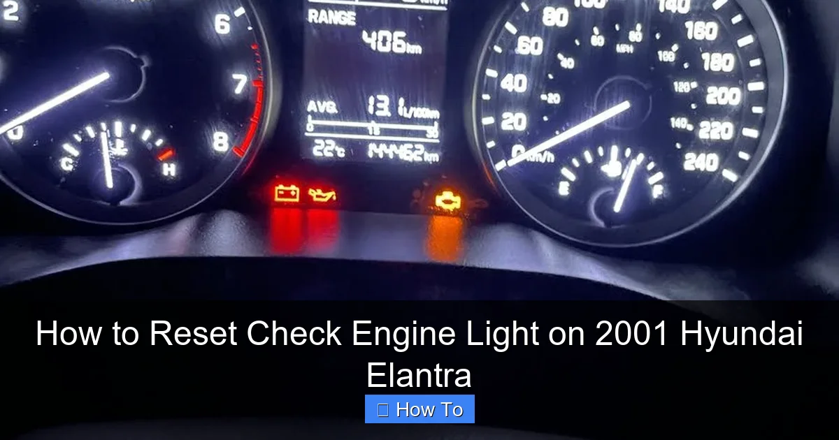 How to Reset Check Engine Light on 2001 Hyundai Elantra