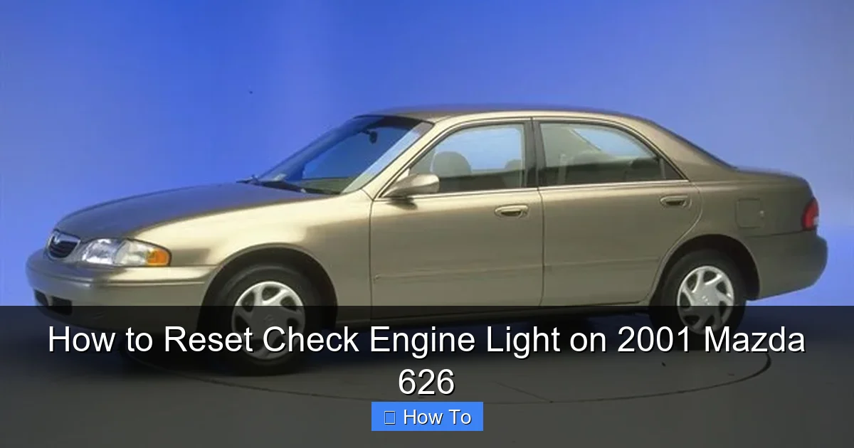 How to Reset Check Engine Light on 2001 Mazda 626