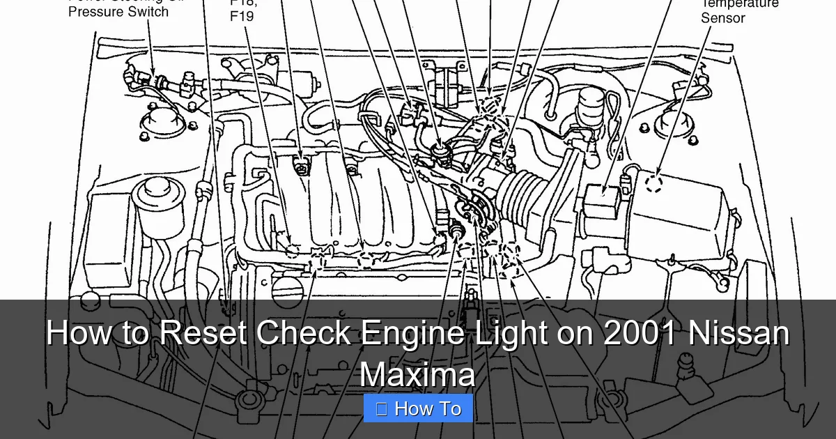 How to Reset Check Engine Light on 2001 Nissan Maxima