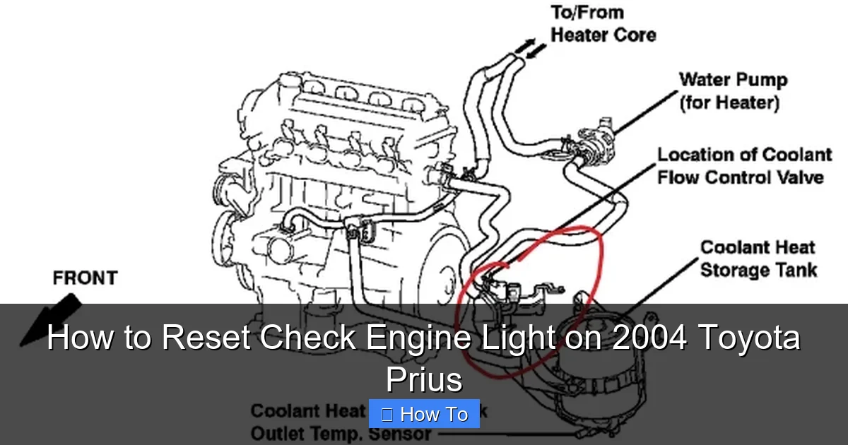 How to Reset Check Engine Light on 2004 Toyota Prius