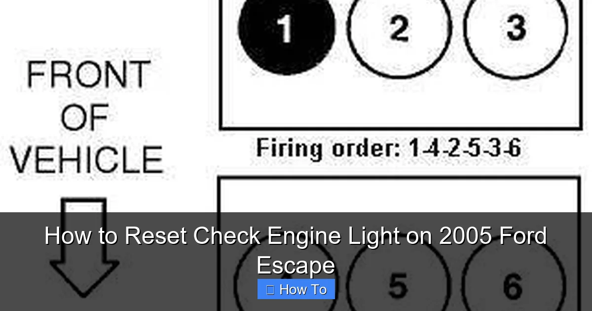 How to Reset Check Engine Light on 2005 Ford Escape