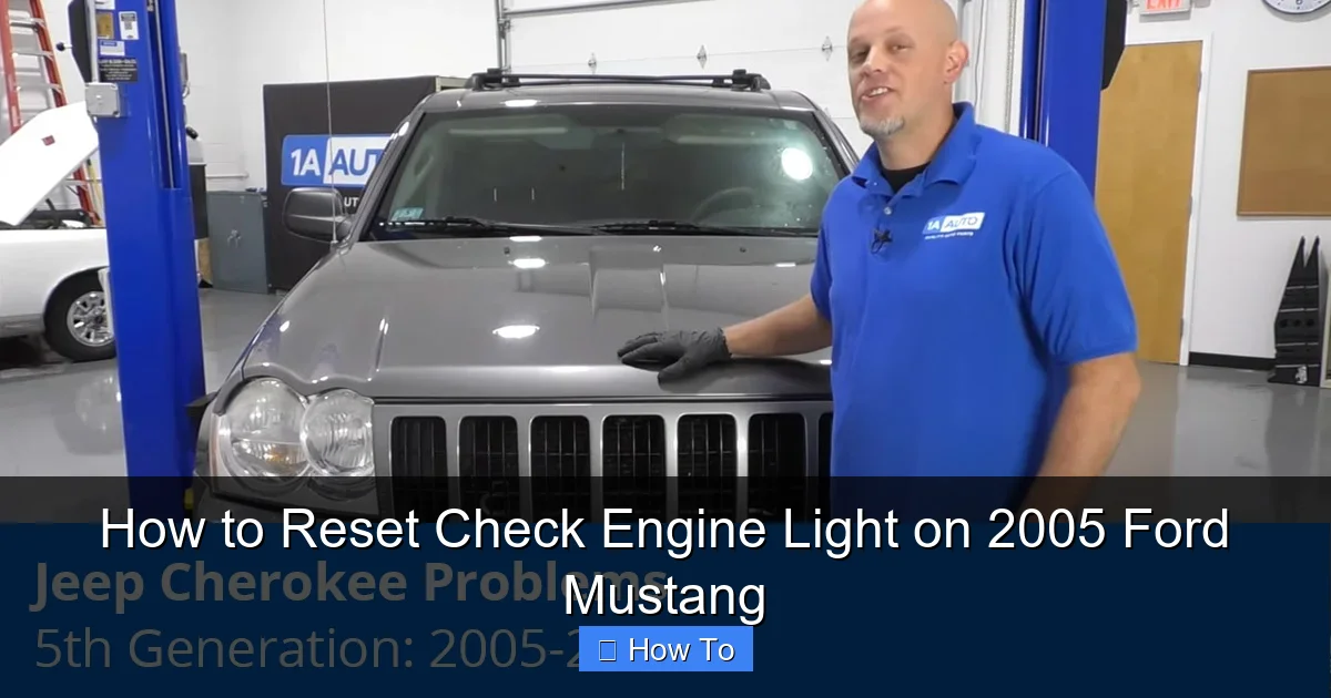 How to Reset Check Engine Light on 2005 Ford Mustang