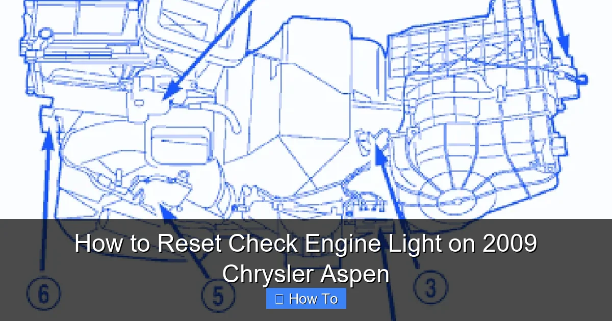 How to Reset Check Engine Light on 2009 Chrysler Aspen