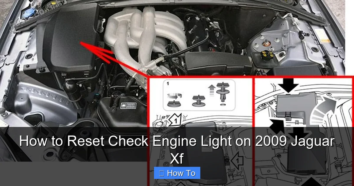 How to Reset Check Engine Light on 2009 Jaguar Xf
