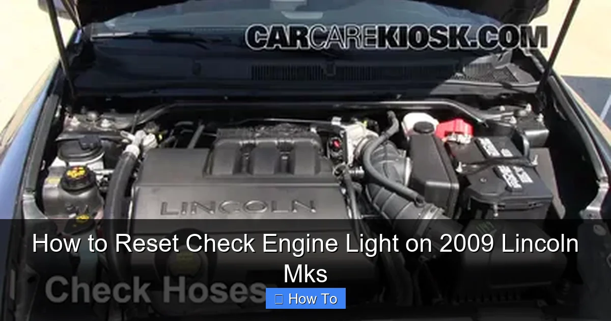 How to Reset Check Engine Light on 2009 Lincoln Mks