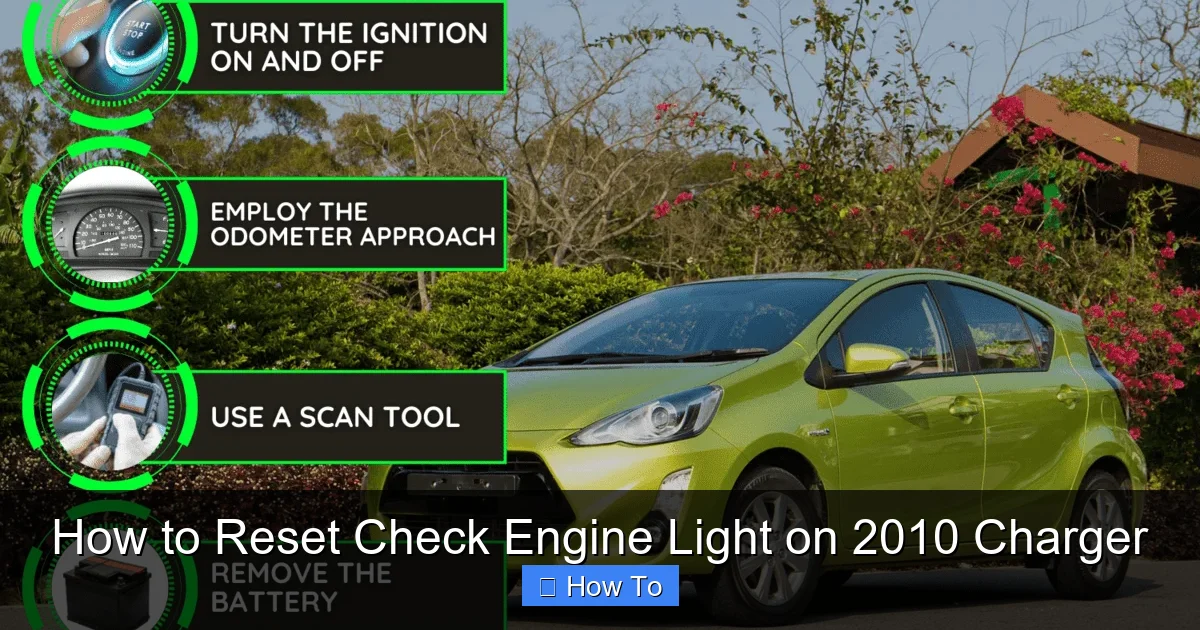 How to Reset Check Engine Light on 2010 Charger