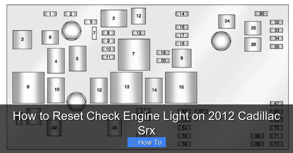 How to Reset Check Engine Light on 2012 Cadillac Srx