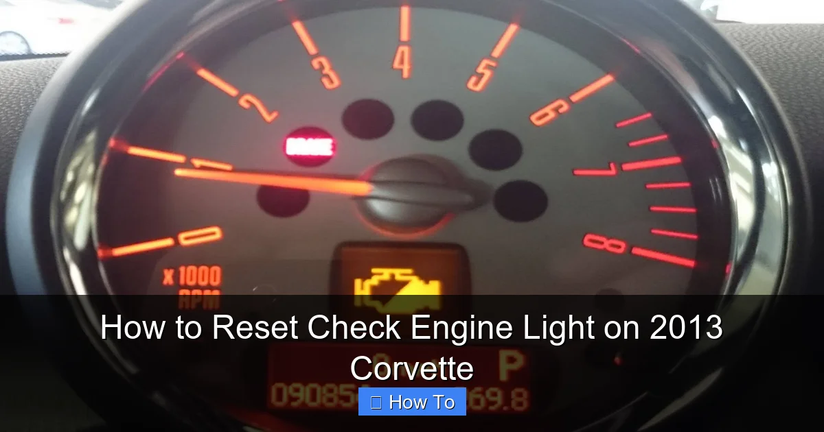 How to Reset Check Engine Light on 2013 Corvette