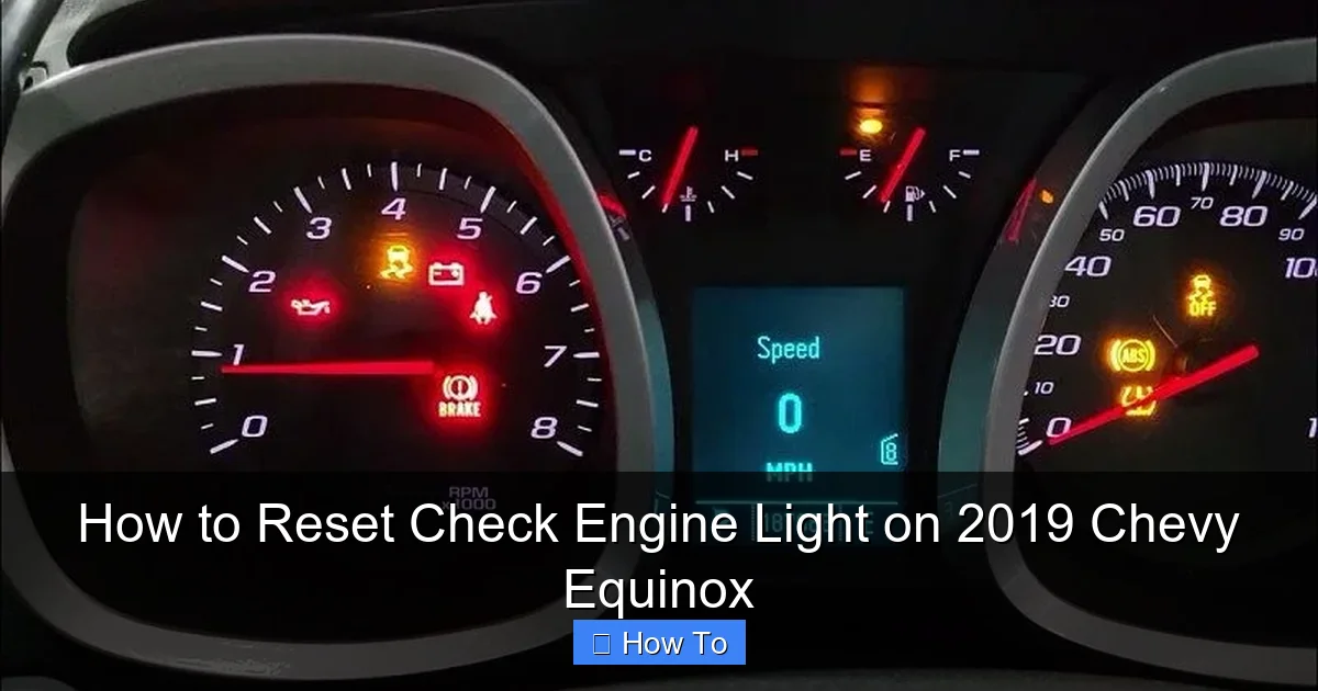 How to Reset Check Engine Light on 2019 Chevy Equinox