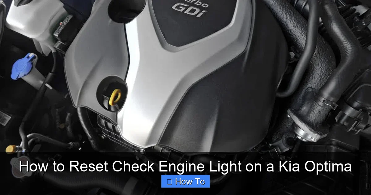 How to Reset Check Engine Light on a Kia Optima