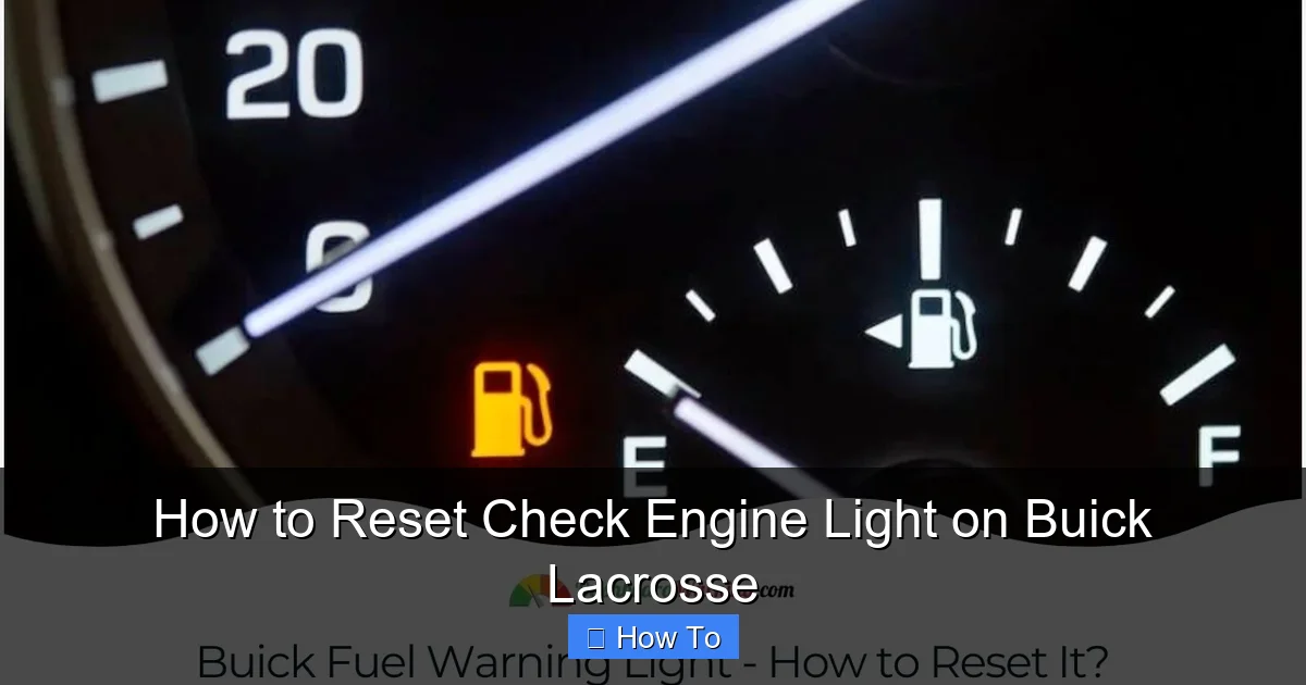 How to Reset Check Engine Light on Buick Lacrosse