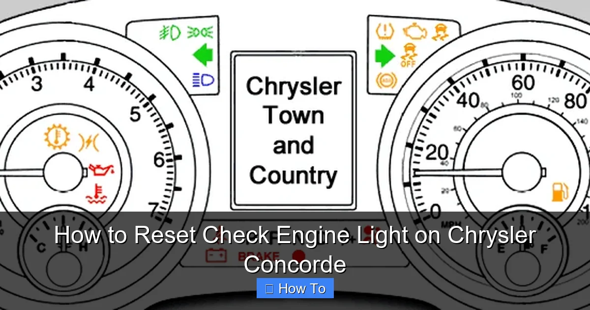 How to Reset Check Engine Light on Chrysler Concorde