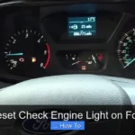 How to Reset Check Engine Light on Ford Transit