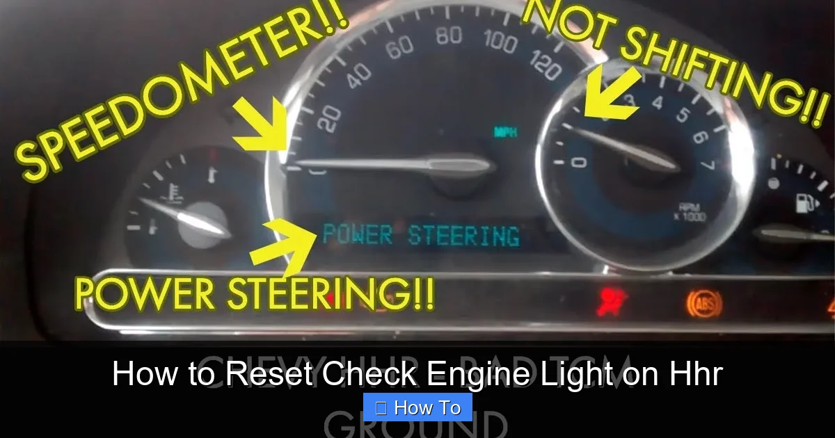 How to Reset Check Engine Light on Hhr
