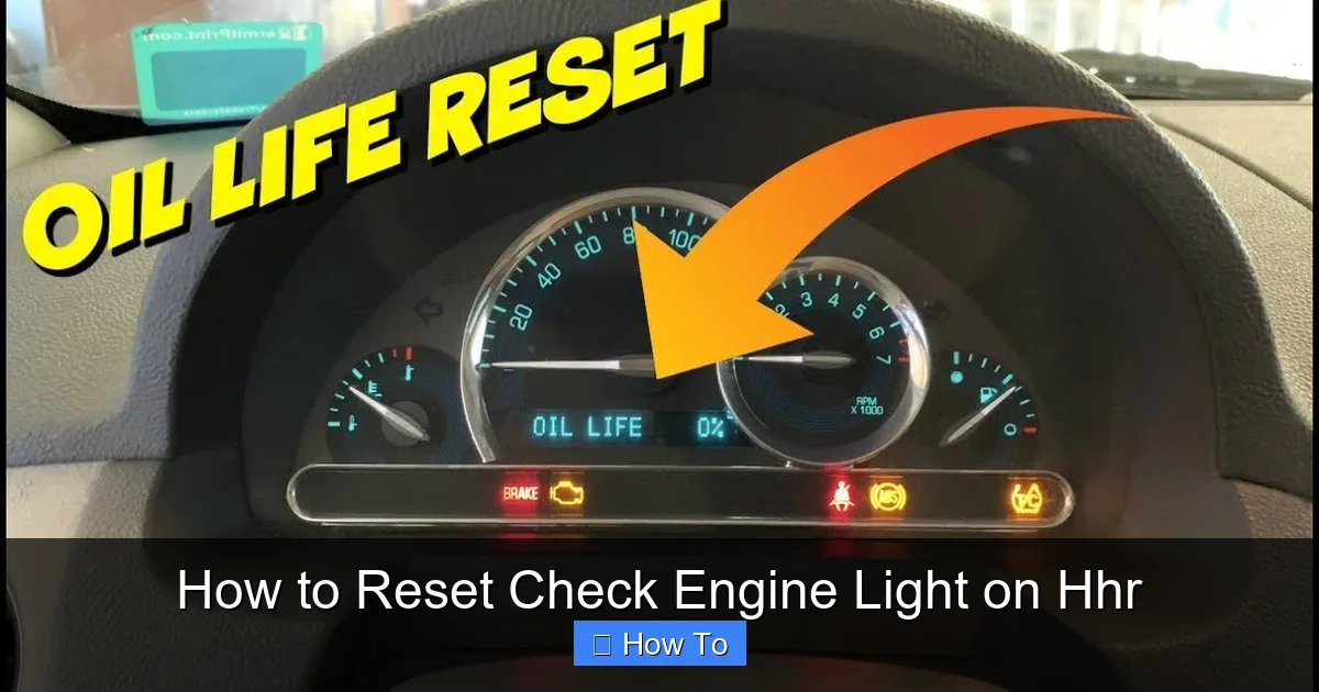 How to Reset Check Engine Light on Hhr