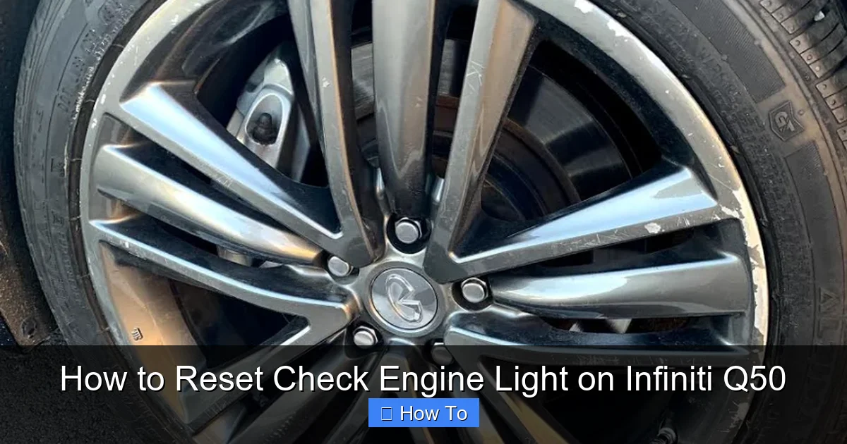 How to Reset Check Engine Light on Infiniti Q50