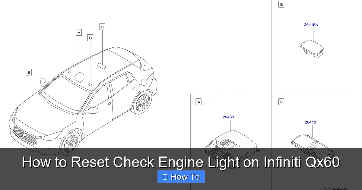 How to Reset Check Engine Light on Infiniti Qx60