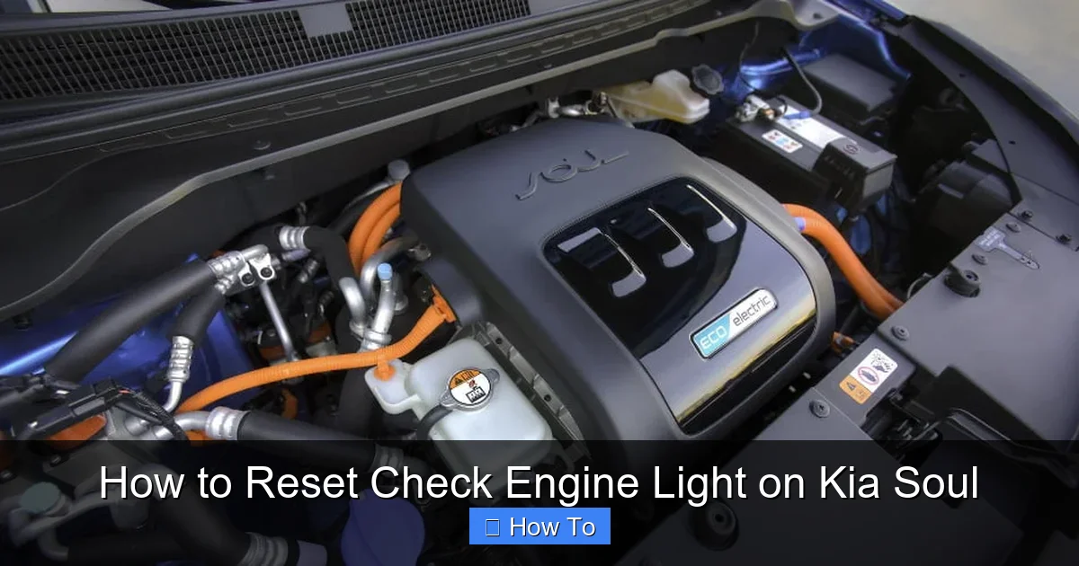How to Reset Check Engine Light on Kia Soul