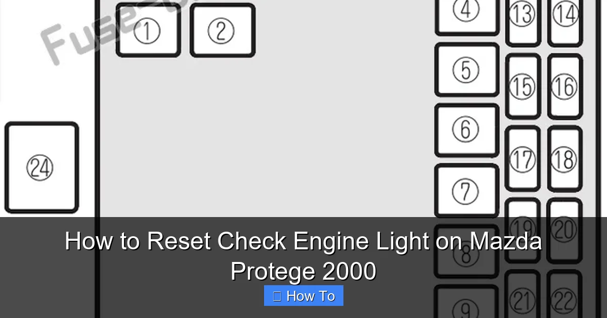 How to Reset Check Engine Light on Mazda Protege 2000