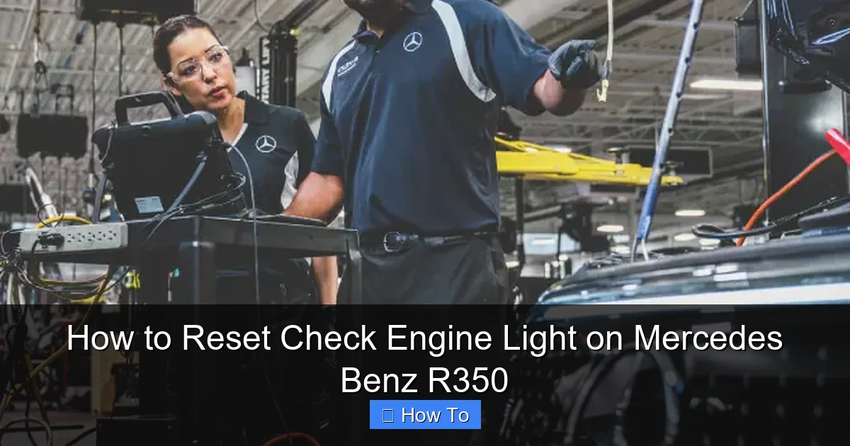 How to Reset Check Engine Light on Mercedes Benz R350