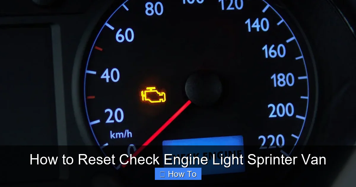 How to Reset Check Engine Light Sprinter Van