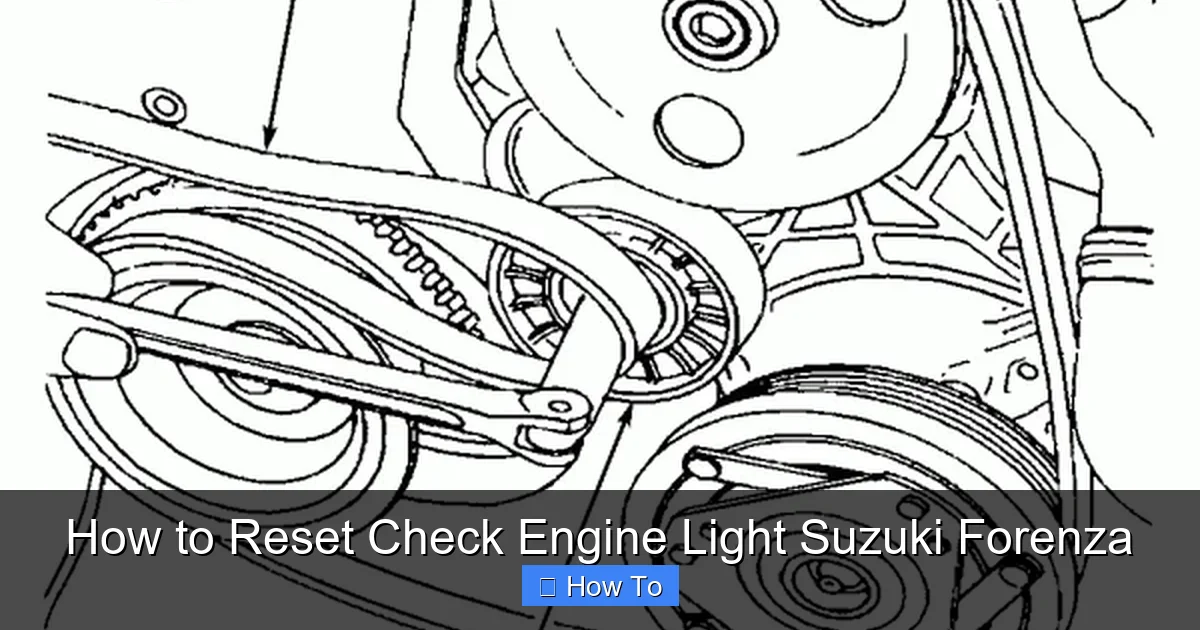 How to Reset Check Engine Light Suzuki Forenza