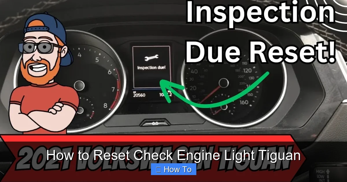 How to Reset Check Engine Light Tiguan