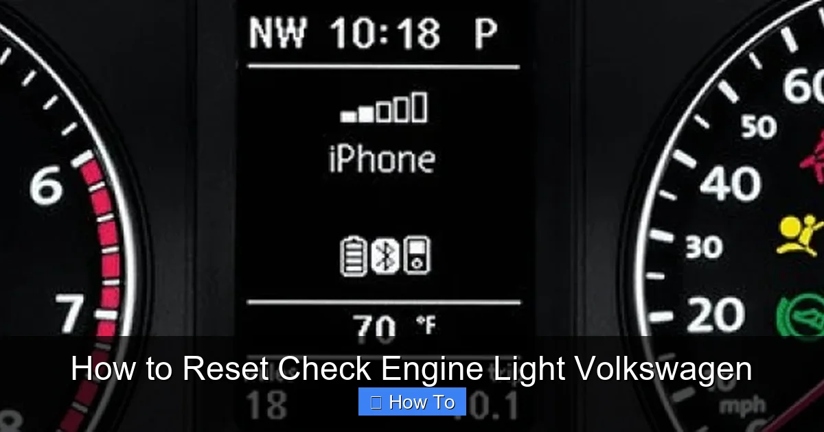 How to Reset Check Engine Light Volkswagen