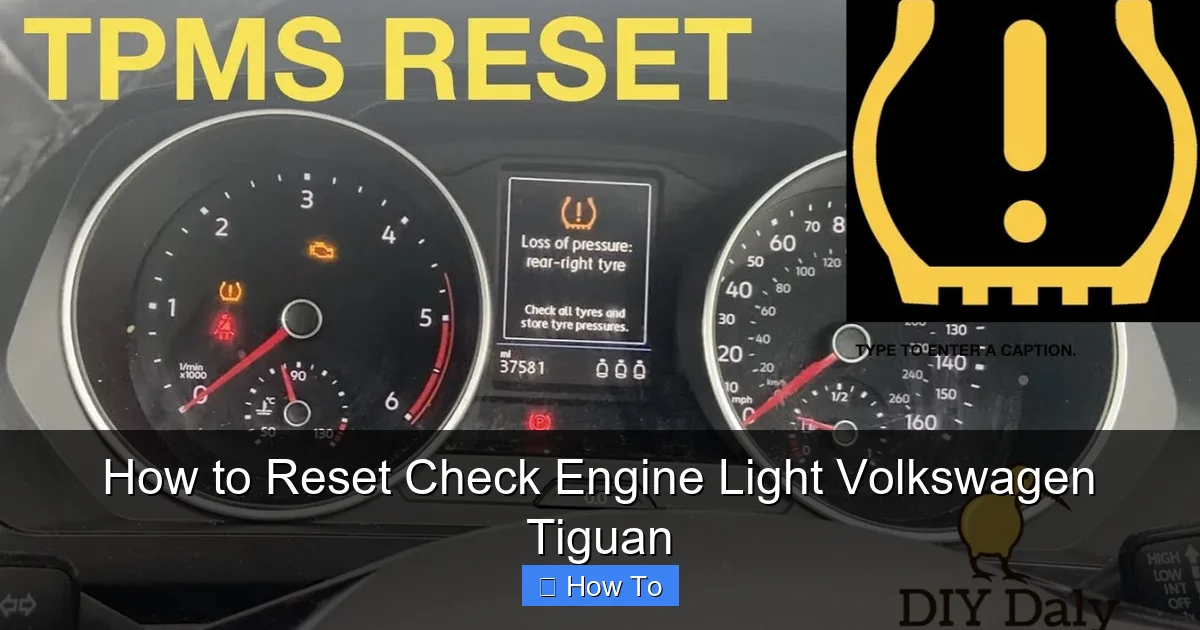 How to Reset Check Engine Light Volkswagen Tiguan